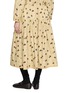 Back View - Click To Enlarge - FAFAMOON - Floral Print Drawstring Midi Skirt