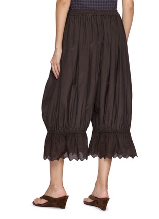 Back View - Click To Enlarge - FAFAMOON - Cinched Scallop Hem Pants
