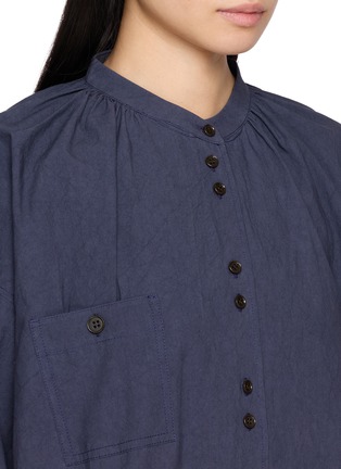 Detail View - Click To Enlarge - FAFAMOON - Long Sleeve Floral Tie Shirt