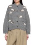 FAFAMOON Sheep Motif Knit Cardigan