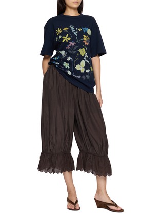 Figure View - Click To Enlarge - FAFAMOON - Floral Graphic T-Shirt