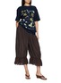 Figure View - Click To Enlarge - FAFAMOON - Floral Graphic T-Shirt