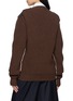 Back View - Click To Enlarge - SONIA CARRASCO - Knit Sleeve Deconstructed Single Breasted Blazer