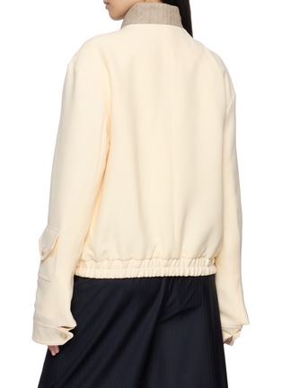 Back View - Click To Enlarge - SONIA CARRASCO - Exposed Collar Bomber Jacket