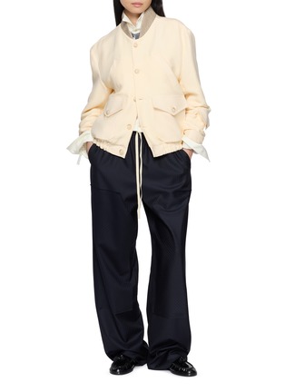 Figure View - Click To Enlarge - SONIA CARRASCO - Exposed Collar Bomber Jacket