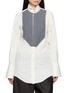 SONIA CARRASCO Knit Bib Tuxedo Shirt