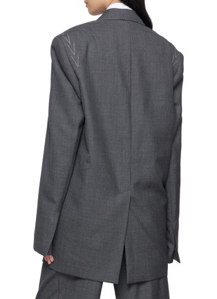 Back View - Click To Enlarge - SONIA CARRASCO - Deconstructed Single Breasted Blazer