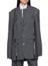 SONIA CARRASCO Deconstructed Single Breasted Blazer