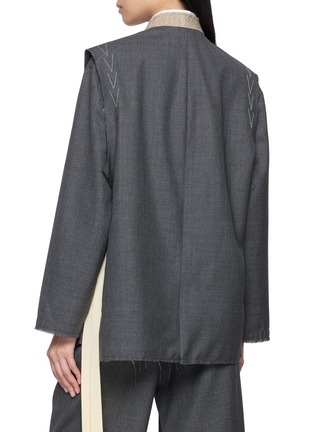 Back View - Click To Enlarge - SONIA CARRASCO - Deconstructed Single Breasted Blazer