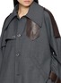  - SONIA CARRASCO - Contrast Detail Cropped Trench Coat
