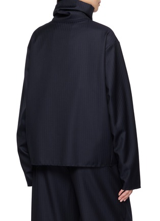 Back View - Click To Enlarge - SONIA CARRASCO - High Neck Button Up Tailored Sweater