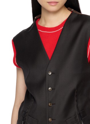 - SONIA CARRASCO - Deconstructed Knit Inner Vest
