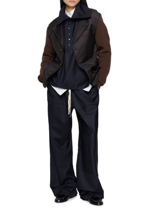 Figure View - Click To Enlarge - SONIA CARRASCO - Pleated Drawstring Carpenter Pants