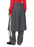 Back View - Click To Enlarge - SONIA CARRASCO - Button Up Side Cut Midi Skirt