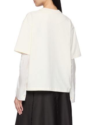 Back View - Click To Enlarge - SONIA CARRASCO - Layering Lining Sleeves T-Shirt