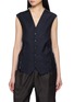 SONIA CARRASCO Deconstructed Knit Back Vest