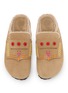 Detail View - Click To Enlarge - TAJI - Kai Moca Embroidered Suede Clogs