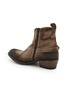  - TAJI - 35 Austin Embroidered Suede Western Boots