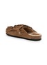  - TAJI - Caribe Beaded Fringe Suede Clogs
