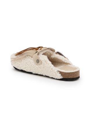  - TAJI - Sabot Fringed Suede Clogs