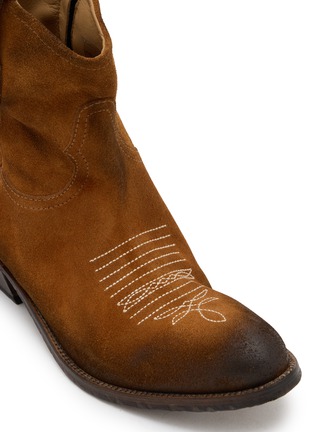 Detail View - Click To Enlarge - TAJI - 35 Adeline Cactus Suede Western Boots