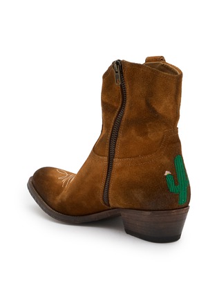  - TAJI - 35 Adeline Cactus Suede Western Boots