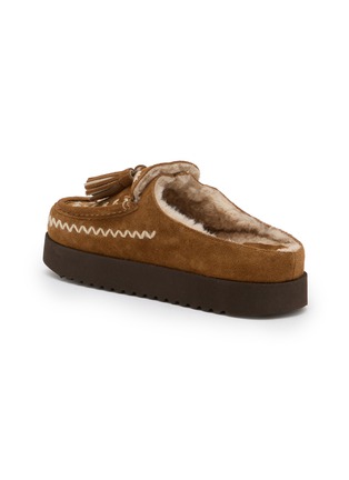  - TAJI - Kai Platform Suede Clogs