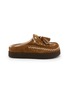 TAJI Kai Platform Suede Clogs