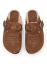 Detail View - Click To Enlarge - TAJI - Sabot Tex Embroidered Suede Clogs