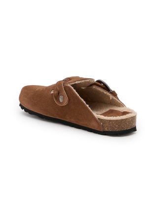  - TAJI - Sabot Tex Embroidered Suede Clogs