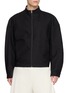 AMOMENTO Curved Sleeve Cotton Zip Jacket