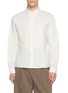 AMOMENTO Long Sleeve Cotton Silk Shirt