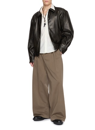 Figure View - Click To Enlarge - AMOMENTO - Long Sleeve Cotton Silk Shirt