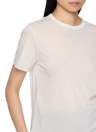  - GOOD PEOPLE GOOD STITCHING GOOD PRODUCT - Crewneck Semi Sheer T-Shirt