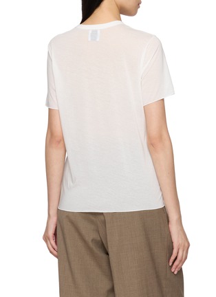 Back View - Click To Enlarge - GOOD PEOPLE GOOD STITCHING GOOD PRODUCT - Crewneck Semi Sheer T-Shirt