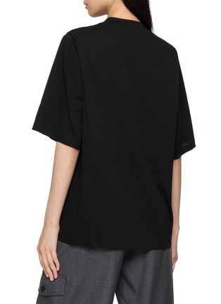 Back View - Click To Enlarge - GOOD PEOPLE GOOD STITCHING GOOD PRODUCT - Pleated Shoulder T-Shirt