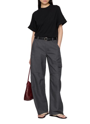 Figure View - Click To Enlarge - GOOD PEOPLE GOOD STITCHING GOOD PRODUCT - Pleated Shoulder T-Shirt