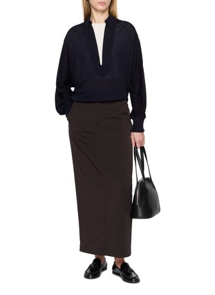 Figure View - Click To Enlarge - GOOD PEOPLE GOOD STITCHING GOOD PRODUCT - Knit Skipper-Collar Pullover