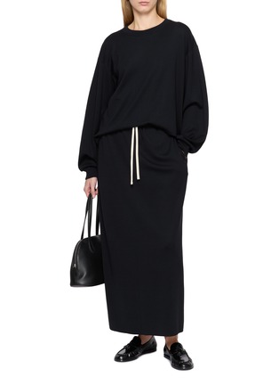 Figure View - Click To Enlarge - GOOD PEOPLE GOOD STITCHING GOOD PRODUCT - Relaxed Cropped Pullover