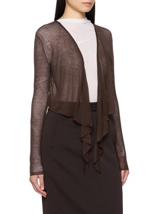 Detail View - Click To Enlarge - GOOD PEOPLE GOOD STITCHING GOOD PRODUCT - Two Way Draped Cross Wrap Cardigan