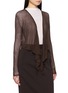 Detail View - Click To Enlarge - GOOD PEOPLE GOOD STITCHING GOOD PRODUCT - Two Way Draped Cross Wrap Cardigan
