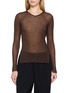 GOOD PEOPLE GOOD STITCHING GOOD PRODUCT Side Slit Long Sleeve Crewneck T-Shirt