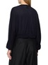 Back View - Click To Enlarge - GOOD PEOPLE GOOD STITCHING GOOD PRODUCT - Cropped Balloon-Sleeve Crewneck Cardigan