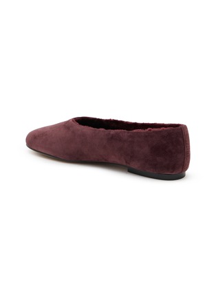  - PEDDER RED - Brielle Suede Shearling Flats