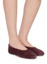 Figure View - Click To Enlarge - PEDDER RED - Brielle Suede Shearling Flats