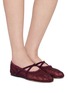 Figure View - Click To Enlarge - PEDDER RED - Bea Mesh Mary Janes