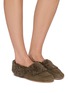 Figure View - Click To Enlarge - PEDDER RED - Turner Suede Shearling Flat Booties