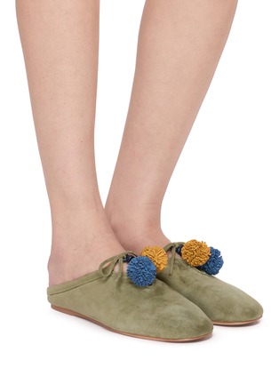 Figure View - Click To Enlarge - PEDDER RED - Sadie Suede Mules