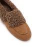 Detail View - Click To Enlarge - PEDDER RED - Turner Suede Shearling Bootie Flats