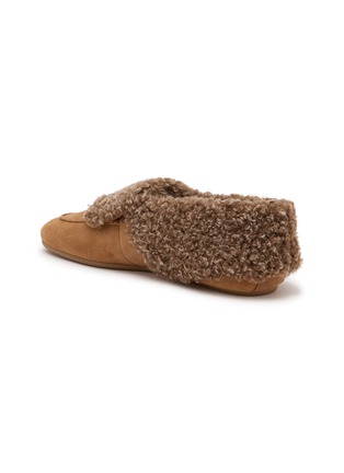  - PEDDER RED - Turner Suede Shearling Bootie Flats